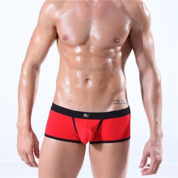 Sexy Men Underpants Men's Boxer Shorts Male Ultra Thin Breathable Comfortable Gay Bulge Penis Pouch Low-waist BoxerShorts Panties Underwear