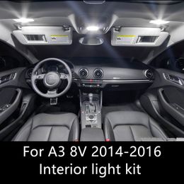 Shinman 7 Stucke Fehlerfrei Auto Led Lampen Auto Led Leuchten Kit Weisse Lampe Innenbeleuchtung Fur Audi A3 8 V S3 2014 2016 Auto Zubehor