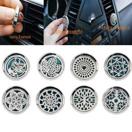 Car Fragrance Diffuser Vent Clip Car Air Freshener Perfume Clamp Aromatherapy Essential Oil Diffuser with Refill Pad