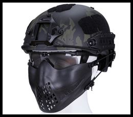 Składana pół twarzy Maska Styl Wygodna regulowana taktyczna dolna twarz ochronna Airsoft maska