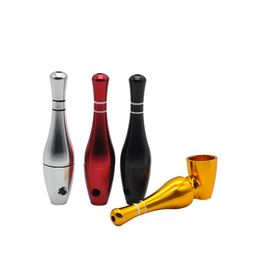 ASD Designer Bowling Metal Pipes Hot Smoking Pipe Fashion Portable Metal Smoking Pipe Bowling Shape Smoking Pipe Portable Philtre