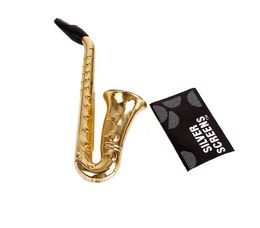 Novelty design, suction card, belt mesh, set of metal pipes, gold plated Sax trumpet Philtre cigarette smoke.