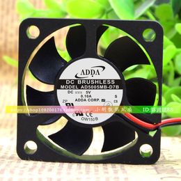 adda 5cm fan UK - For new ADDA AD5005MB-D7B 5015 5V 0.10A 5CM USB ultra quiet cooling fan