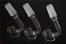 90° 2mm Thick 14/19mm Male Female Joint Monster Bowl XXL Pure Crystal Domeless Quartz Banger Nail With BIG Dish Retail