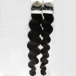 7a Micro Loop Human Hair Extensions 200g 2 pack Micro Loop Ring Links Remy Body Wave 100% real Human Hair Extensions