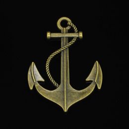 20pcs Zinc Alloy Charms Antique Bronze Plated anchor rope sea Charms for Jewellery Making DIY Handmade Pendants 55*40mm