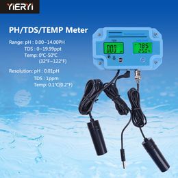 Yieryi PH-2983 Digital Ph Tester, Temperature & Tds 3 In 1 Multi-parameter Water Quality Analyzer Water Metre Tester Tool