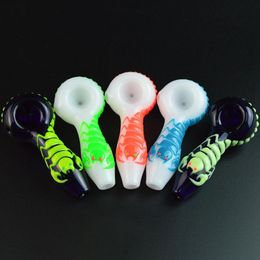 luminescent Pyrex luxury Portable Scorpion Glass Mini Smoking Pipe Handmade Beautiful Decorative Arts Innovative Design High Quality DHL