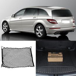 For Benz Class R VEHICLE Car AUTO Black Rear Trunk Cargo Baggage Organiser Storage Nylon Plain Vertical Seat Net