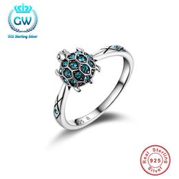 925 Silver Turtle Ring Cute Fashion Jewellery Turtle Ring For Women Young Girl Child Gifts Fit Wedding Engagement Ring S18101607