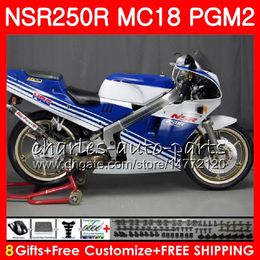 Bodys For HONDA NSR250R MC16 MC18 PGM2 NS250 88 89 78HM.63 blue stock NSR 250 R NSR250 R RR NSR250RR NSR 250R 88 89 1988 1989 Fairing Kit