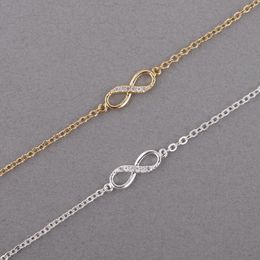 Infinity Bracelet for Women with Crystal Stones Bracelet Infinity Number 8 Chain Bracelets