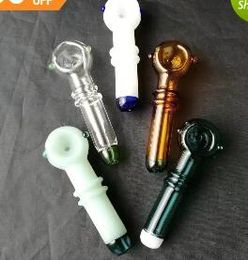 new Two wheel color cooker ,Wholesale Bongs Oil Burner Pipes Water Pipes Glass Pipe Oil Rigs Smoking