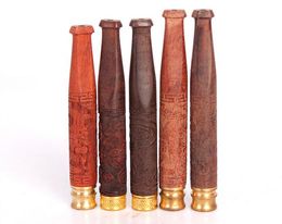 Red rosewood rod filter cigarette holder full wooden mouthpiece