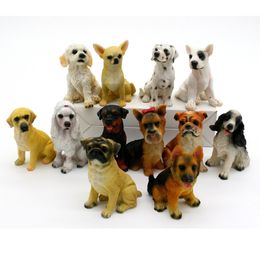 mini plastic dog figurines