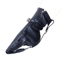 Bondage Feet Foot Harness Zipped Boot 1 Pair Restraint Straps Fancy Boots Feet Bootie #R98