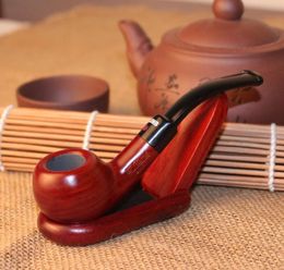 Mini red dot mahogany pipe removable metal Philtre cartridge to clean pipe mouth