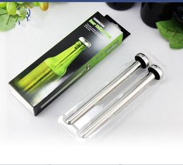 304 Stainless Steel Wine Liquor Chiller Cooling Ice Stick Rod In-Bottle Pourer Beer chiller stick double set b235