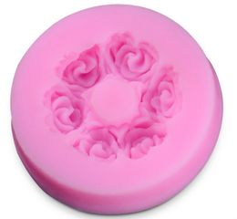 Chocolate Ice Moluds 3D Silicone Mould Rose Shaped Mould For Soap Candy Flowers Cake Decorating Tools