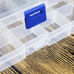 15 Grids Plastic Detachable Storage Boxes Bins for Tools&Jewelry&Fishing Gear&Screw&Diamond Desk Organiser Office Holder