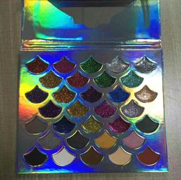 New Arrival Fashion Women Beauty Cleof Cosmetics The Mermaid Glitter Palette Eye Makeup Eyeshadow Palette Hot