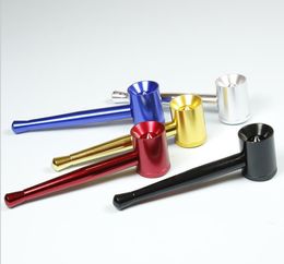 Metal pipe multicolor hammer smoking pipe smoking set