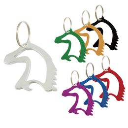 Personalized Custom Horse Shape Beer Bottle Opener Keychains fashion horse keyring FREE SHIPPING