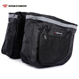 Robesbon 25L Mountain Road Bicycle Bag Bike Double Side Rear Rack Tail Seat Trunk Pack Quick release