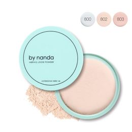 By Nanda 3Color Waterproof Translucent Loose Powder Makeup Face Foundation Base Finishing Powder Contour Setting Powder Cosmetic