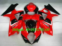Hi-Quality Motorcycle Fairing kit for SUZUKI GSXR1000 K7 07 08 GSXR 1000 2007 2008 ABS Hot red black Fairings set+Gifts SX19