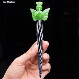 Glass Dabber For Wax Collecting Smoking Dabbers Elf Shape Taster For Glass Bongs Water Pipes Dab Oil Rigs