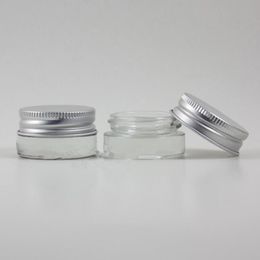 5g high quality glass cream jar with Aluminium lid,5ML wide mouth cosmetic container,eye cream cosmetic packaging fast shipping