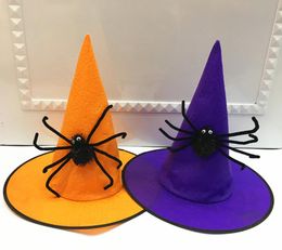 Witch Hats spider Star Masquerade Ribbon Wizard Hat Party Hats Cosplay Costume Accessories Halloween Party Fancy Dress Decor GA382