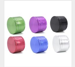 Diameter 75MM aluminum alloy four layer flat smoke lighter smoke cutter