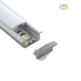 50 X 2M sets/lot linear flange led profile T style led aluminum housing for embedded ceiling lighting