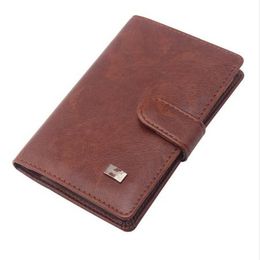 PU Leather Passport Cover Men Travel Wallet Credit Card Holder Cover Russian Driver Licence Wallet Document Case --BIH009 PM20