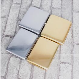 Metal stainless steel cover, smooth tobacco box, gold and Silver 16, 20 sets, compression resistant gift box, pure copper.