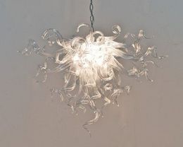 Clear Lamps Chandeliers American Style Chandelier Hand Blown Murano Glass Chain Lighting Energy Saving AC 110/240V LED Bulbs