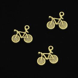 133pcs Zinc Alloy Charms Antique Bronze Plated bike bicycle Charms for Jewellery Making DIY Handmade Pendants 15*13mm