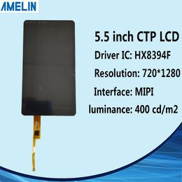 5.5 inch 720*1280 IPS TFT LCD module display with MIPI interface screen and CTP touch panel for 3d printing