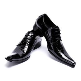 Christia Bella Italian Fashion Handmade Men's Crocodile Leather Shoes Business Dress Suit Men Shoe Zapatos Mujer Best Gifts Men