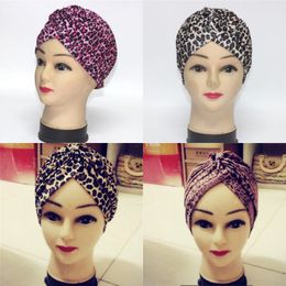 Fashion Printing Leopard Yoga Cap Lady Hat Man And Women Soft Turban Hot Sale 3 5yh Ww