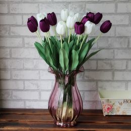 Wholesale-Explosion models factory direct single Tulips fake flowers silk flower artificial flowers wholesale trade plants