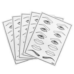 5pcs Permanent Eyelid Eyebrow Lip Makeup Tattoo Practice Skin For Beginners Experienced Artists Permanent Makeup Tattoo Practice Natural