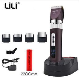 LCD display electric clipper hair trimmer beard professional rechargeable Men Shaving Razor hair cutter machine haircut barber