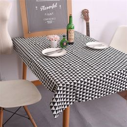 modern cotton linen cloth waterproof square party banquet outdoor tablecloth solid Colour nappe table cover overlay black Grey