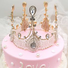 Luxury Masquerade Bridal Crown Rhinestone Crystals Royal Wedding Queen Cake Crowns Princess Crystal Baroque Birthday Party Tiaras Sweet 16