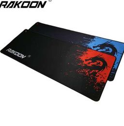 Rakoon Professional Gaming Mouse Pad Blue/Red Dragon 300x800mm PC Laptop Desktop Computer Mousepad Mat for Dot 2 Lol CSGO Gamer