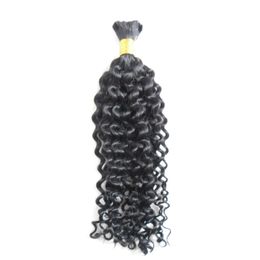 Mongolian kinky curly bulk hair 100g 1pcs human hair bulk for braiding bulk afro kinky curly braiding hair 18"20"22"24" 26"