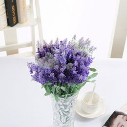 artificial flowers lavender fake flowers for wedding bouquet bridal bouquet PU simulation flower wedding party decoration